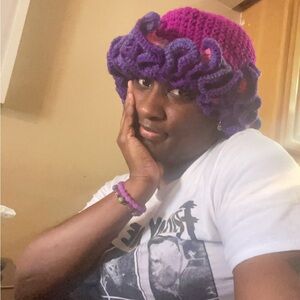 Cute ruffle hat handmade